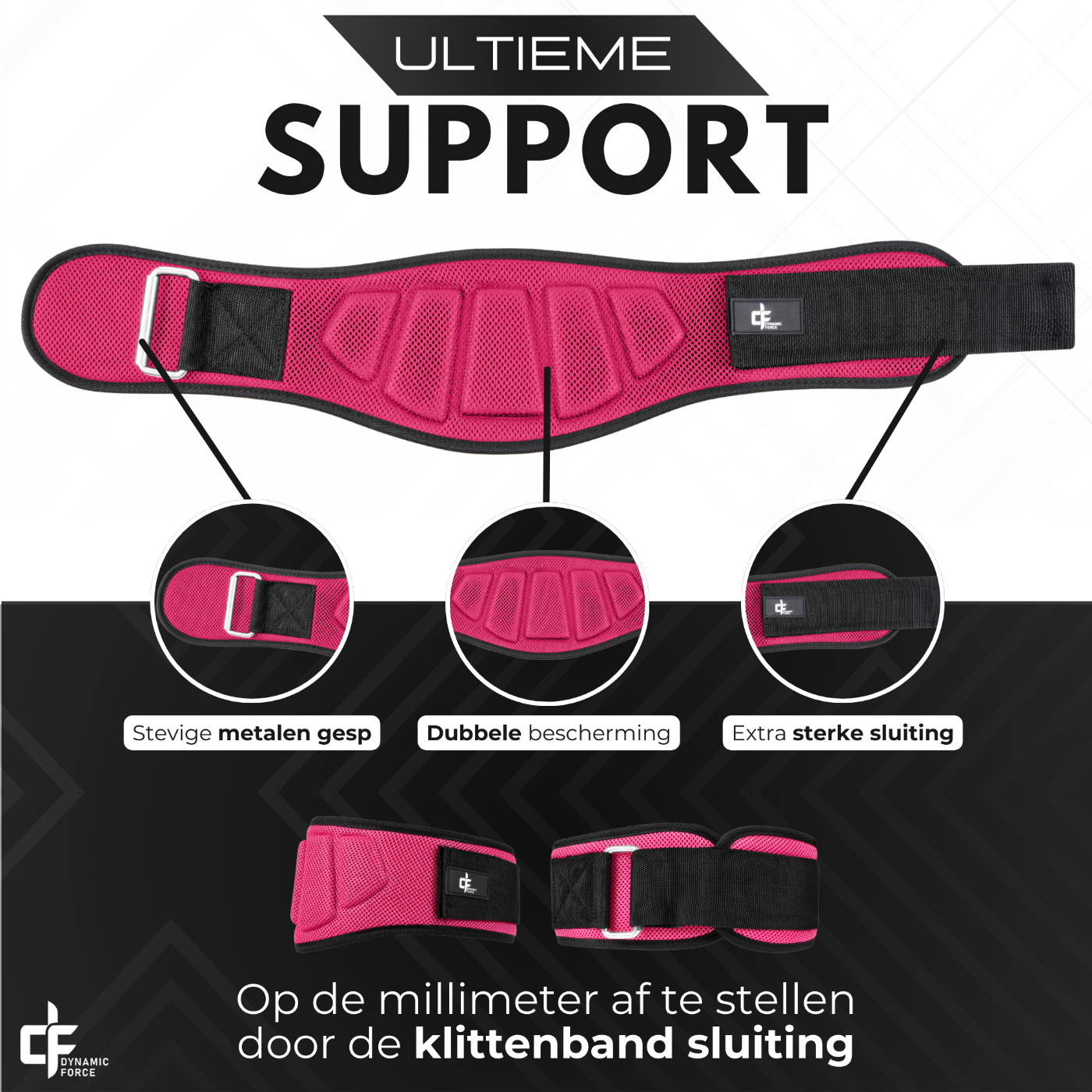 Liftingbelt Roze - Dynamic Force