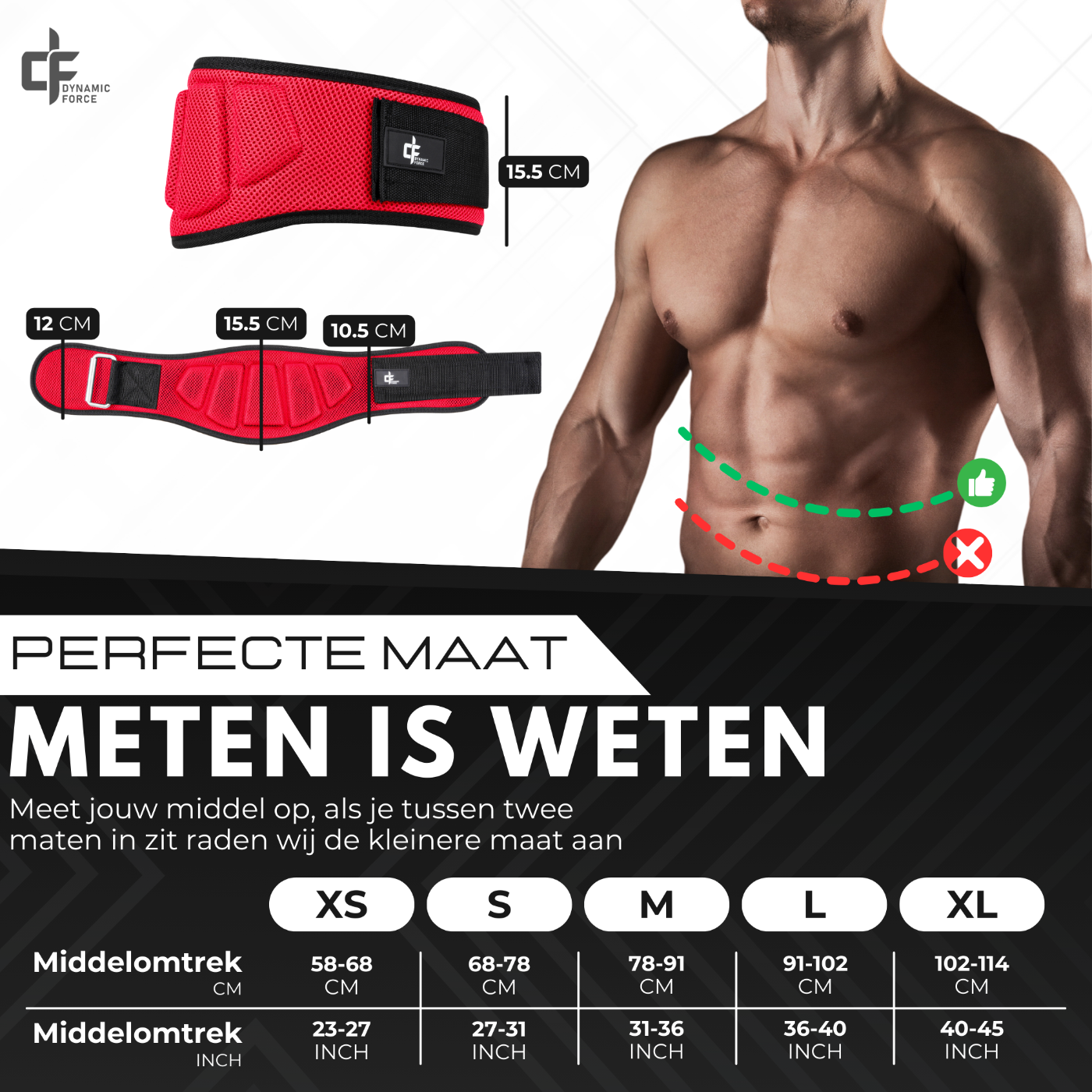 Liftingbelt Rood
