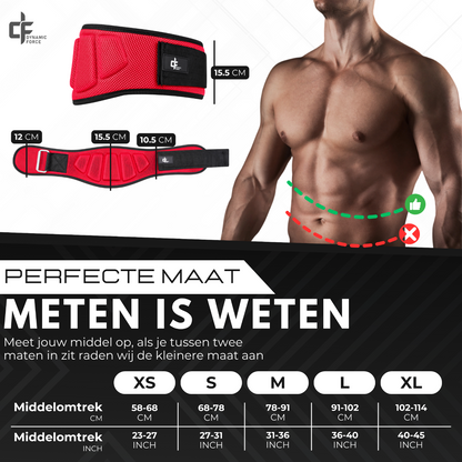 Liftingbelt Rood